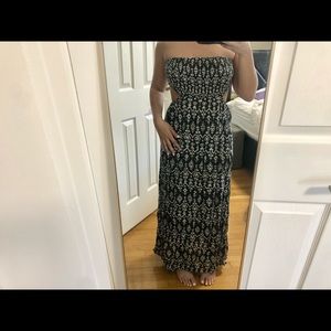 Blue & white Maxi dress